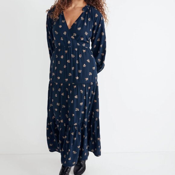 Madewell Challis Midi Dress - Indigo - PXXL - Picture 1 of 6